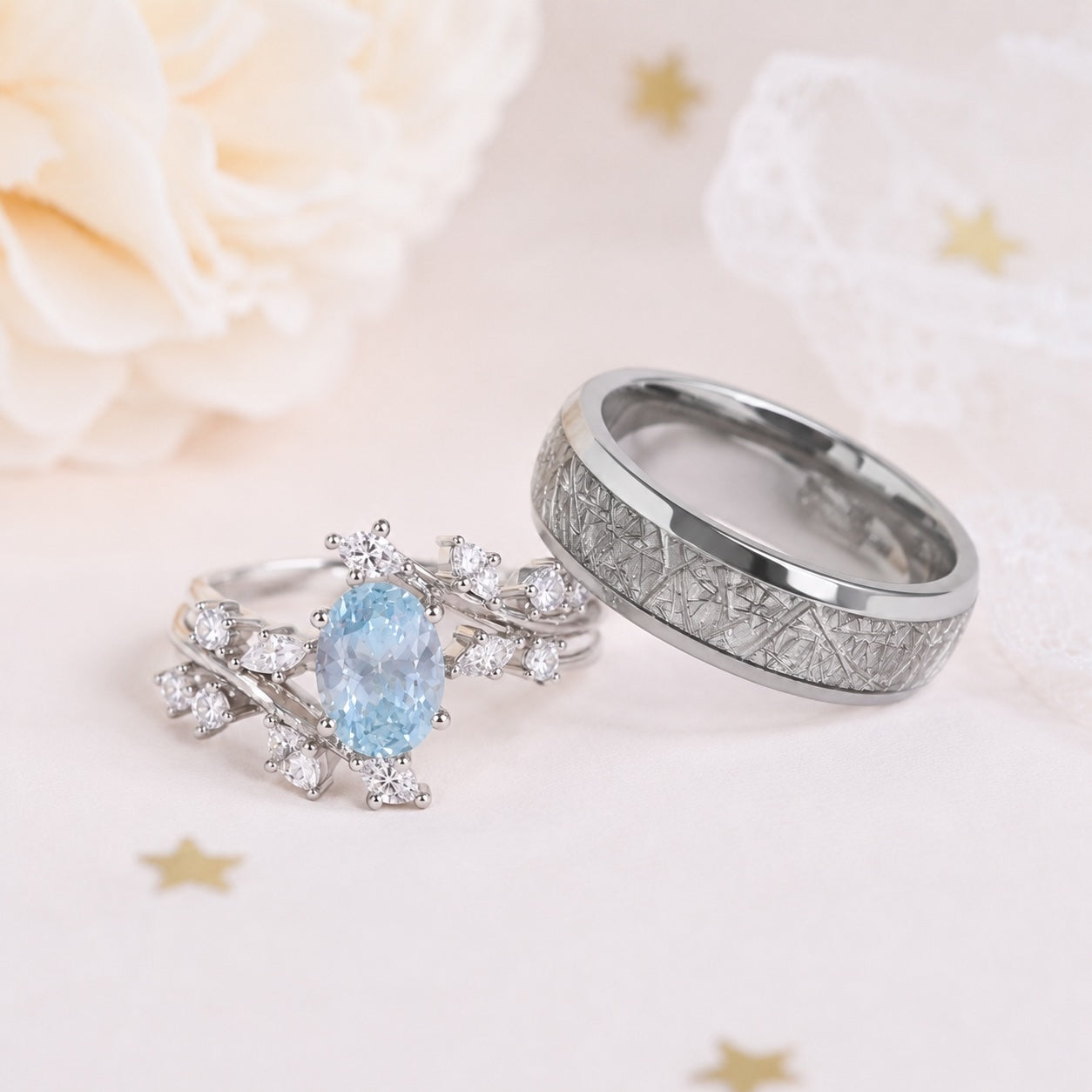 The Skylune - Couple Ring Set