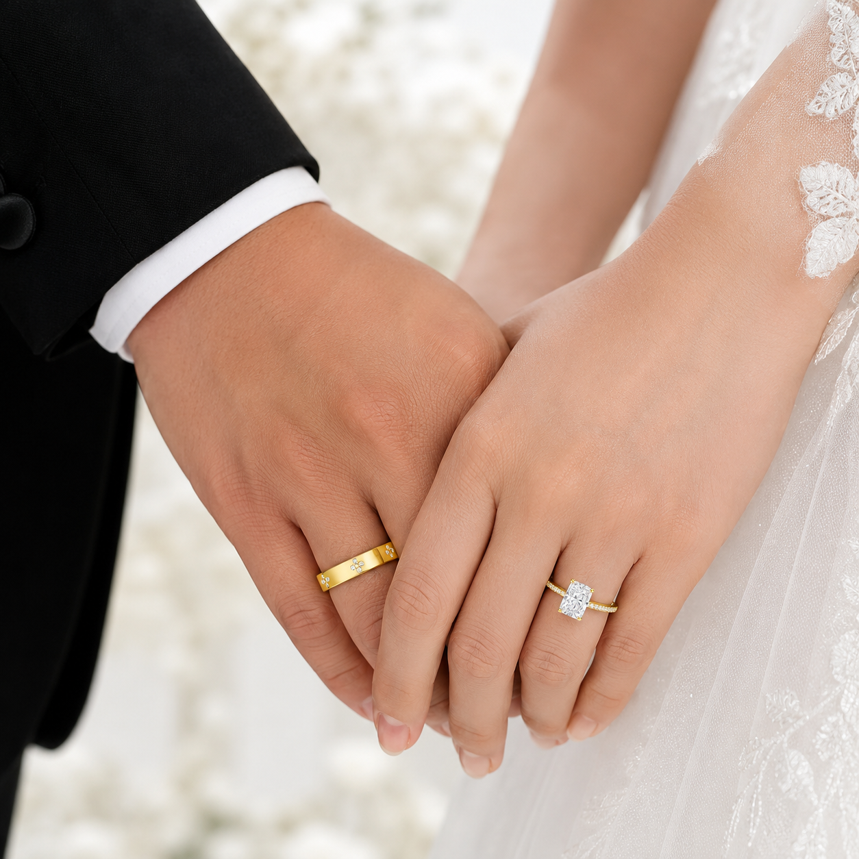 The Aureon - 18k Gold Plated Couple Rings