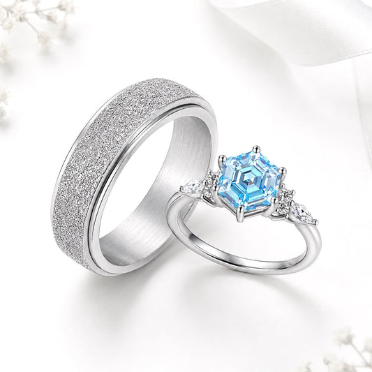 The Glacira - Couple Ring Set