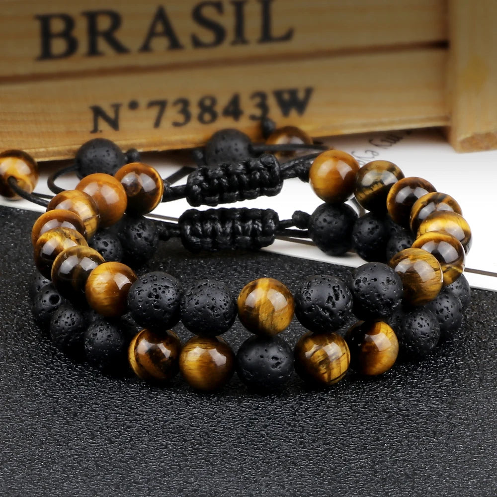 Natural Stones Beaded Bracelet Set