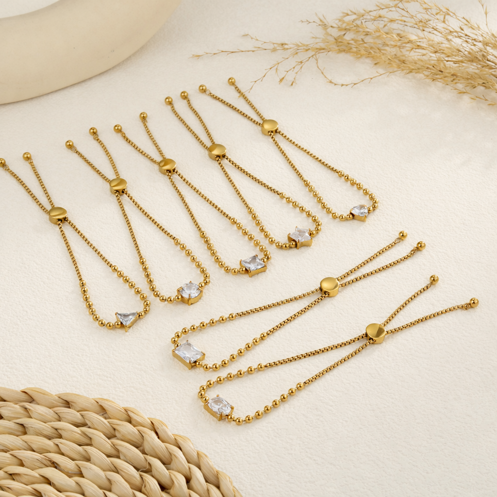 Beaded Chain Charm Bracelets