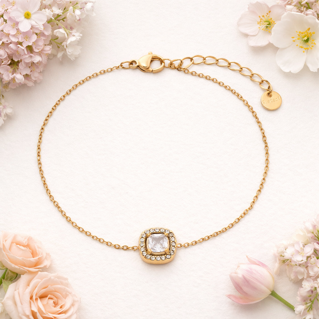 18k Gold Plated Minimal Bracelet Stack