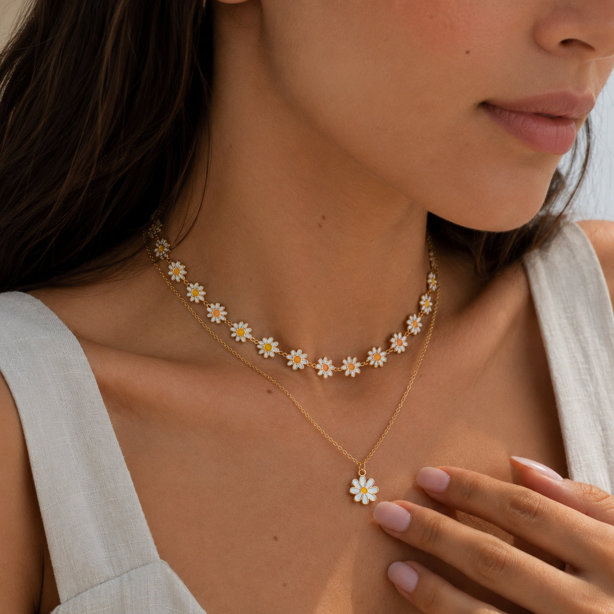 The Daisyelle - Layered Necklace Set