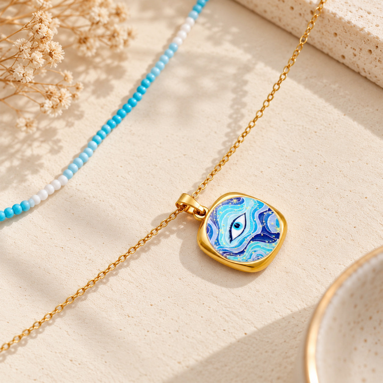 The Aegis - Blue Evil Eye Necklace