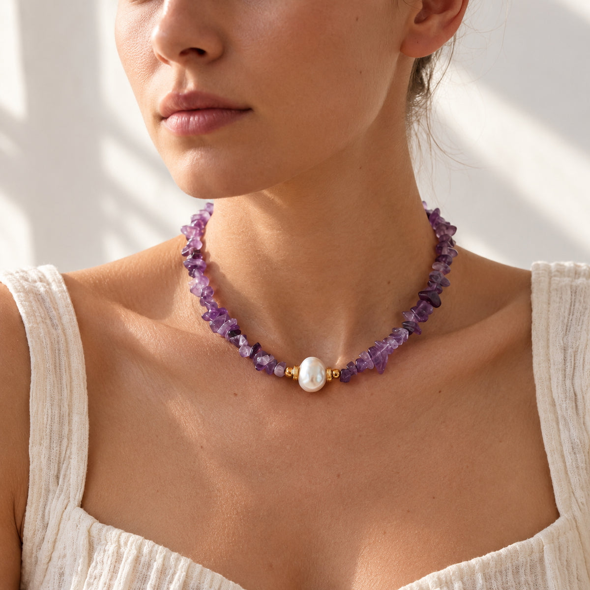 The Cedar - Beaded Choker Necklace