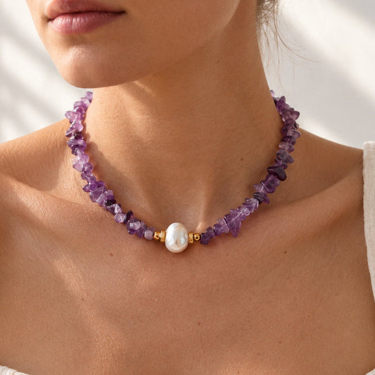 The Cedar - Beaded Choker Necklace