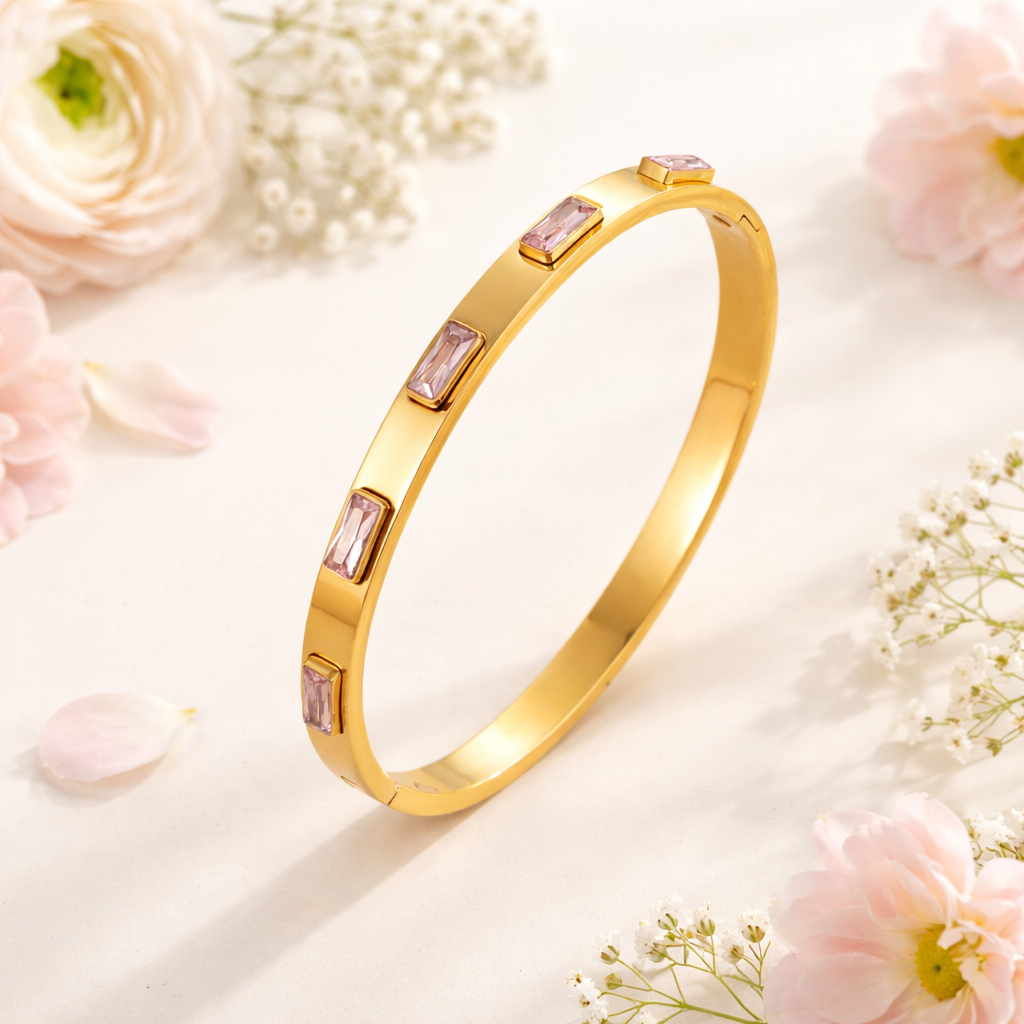 18k Gold Plated Minimal Bracelet Stack