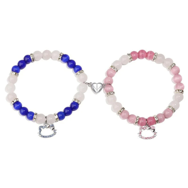 Hello Cat! Beaded Matching Bracelets