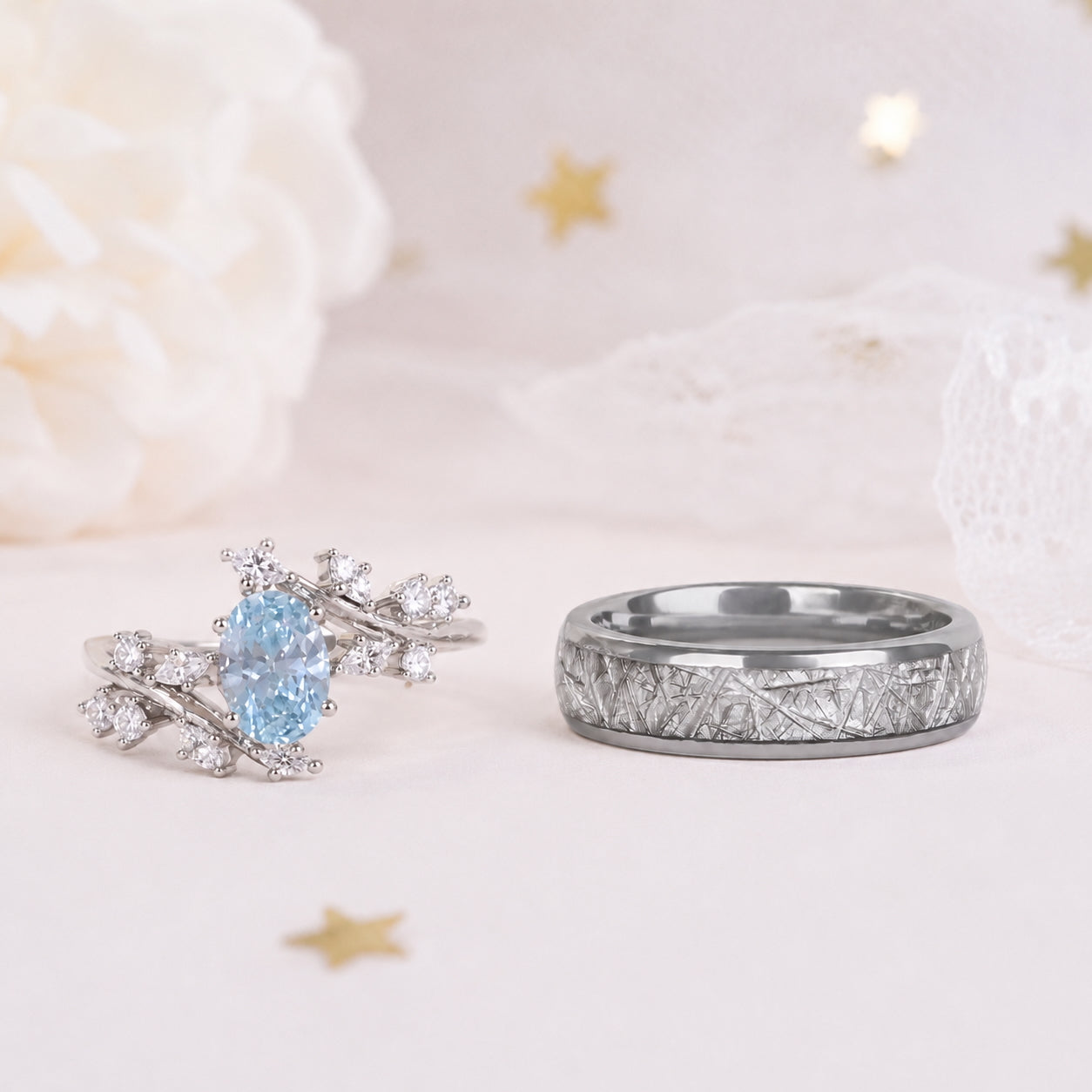 The Skylune - Couple Ring Set
