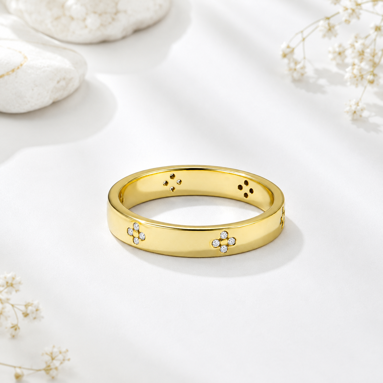 The Aureon - 18k Gold Plated Couple Rings
