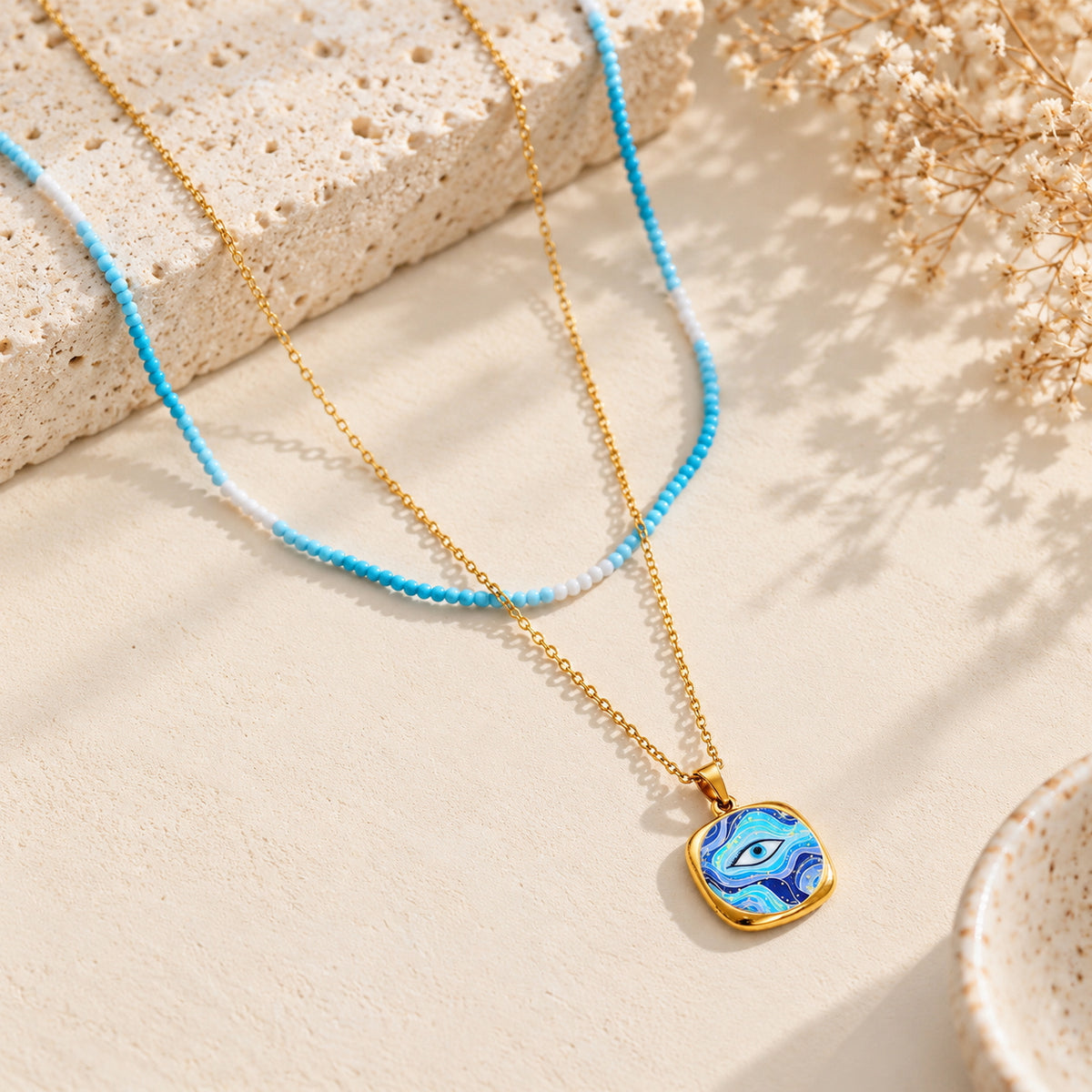 The Aegis - Blue Evil Eye Necklace