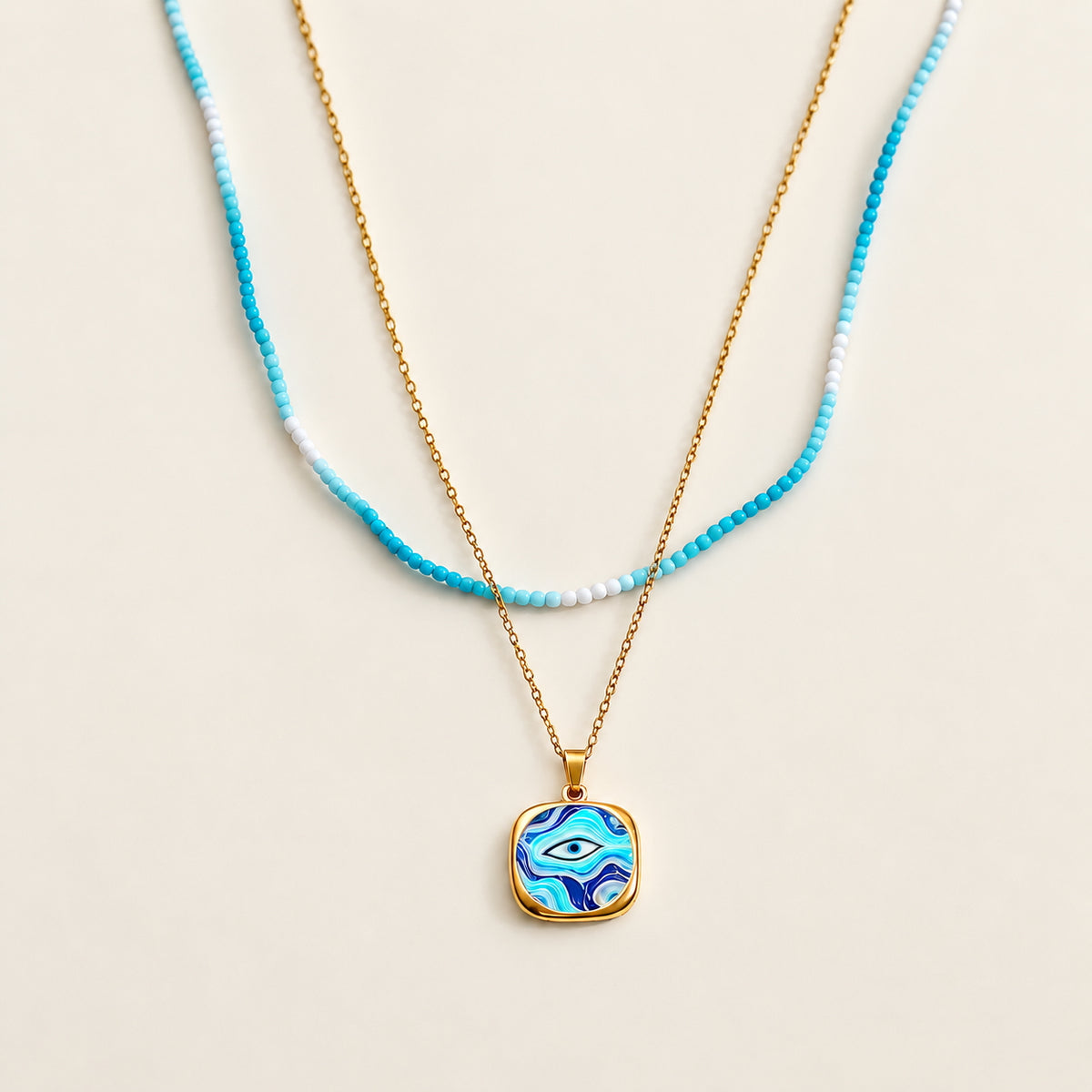 The Aegis - Blue Evil Eye Necklace