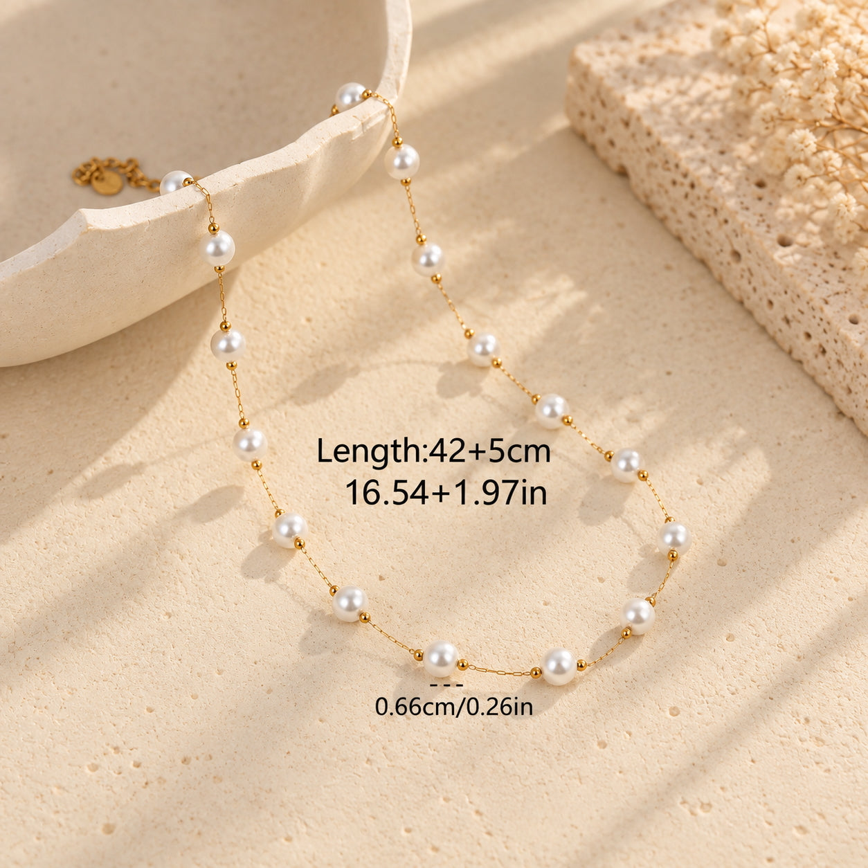The Veil - Pearl Beaded Necklace Set