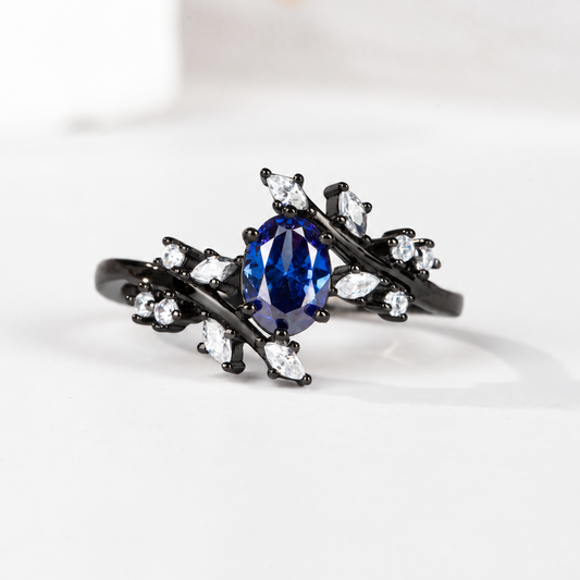 The Bluehour - Blue Corundum Promise Ring