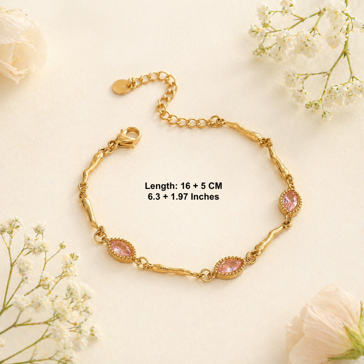 18k Gold Plated Stackable Bracelet Set