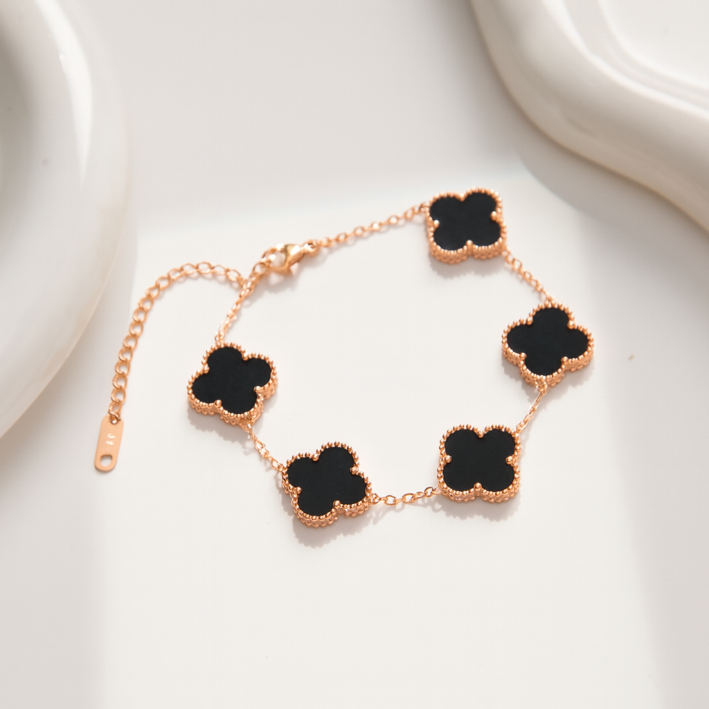 Good Luck Four-Leaves Clover Bracelet