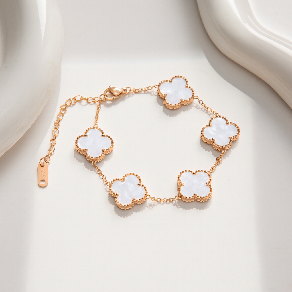 Good Luck Four-Leaves Clover Bracelet