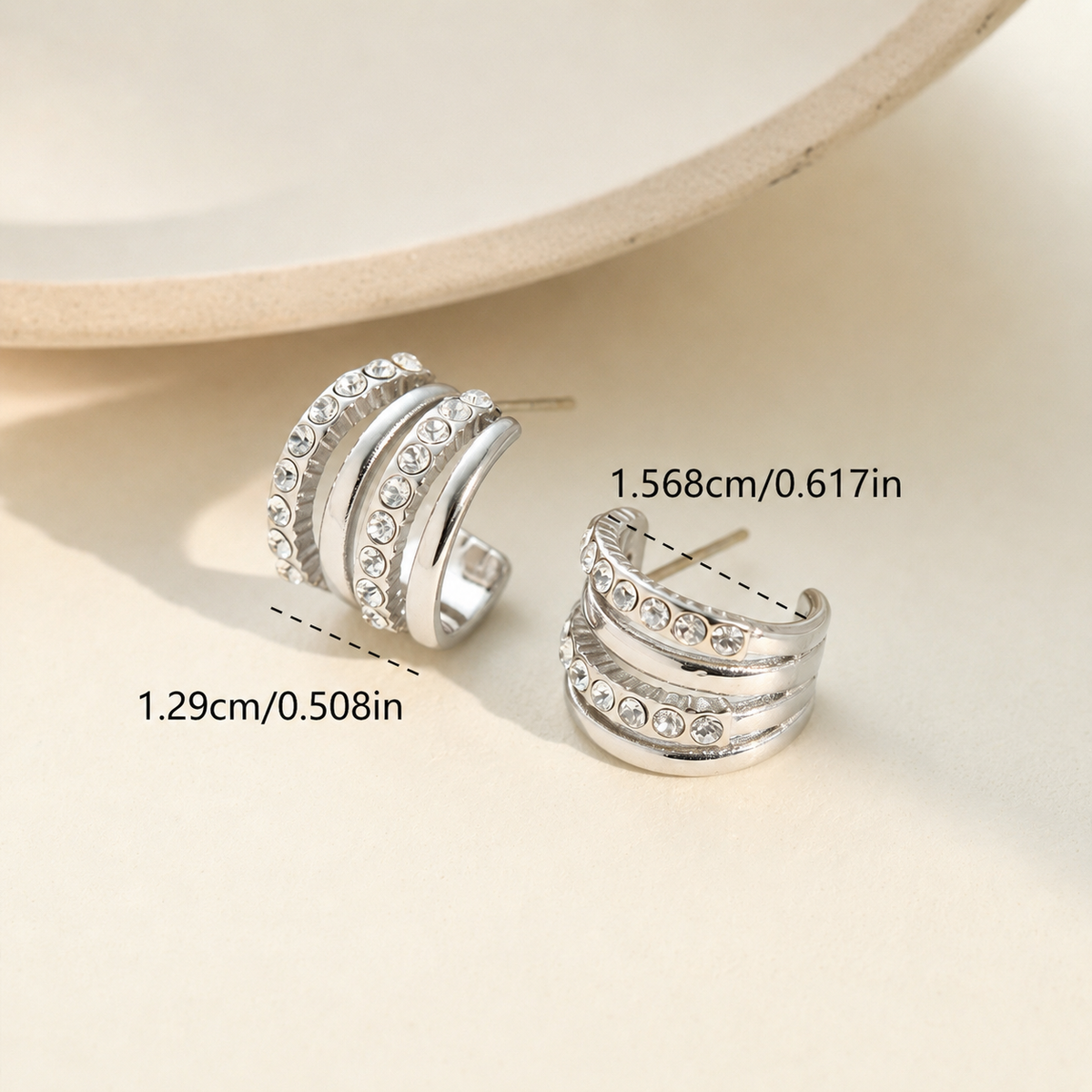 The Lumière - Statement Stud Earrings