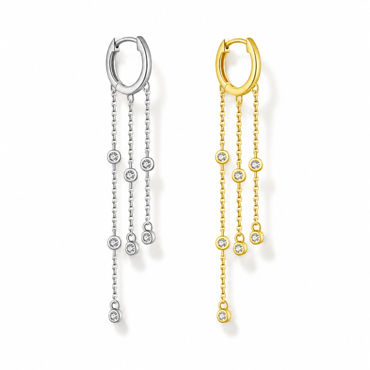 The Cascade - Tassel Earrings