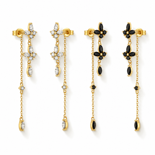 The Bloomé - Butterfly Tassel Earrings