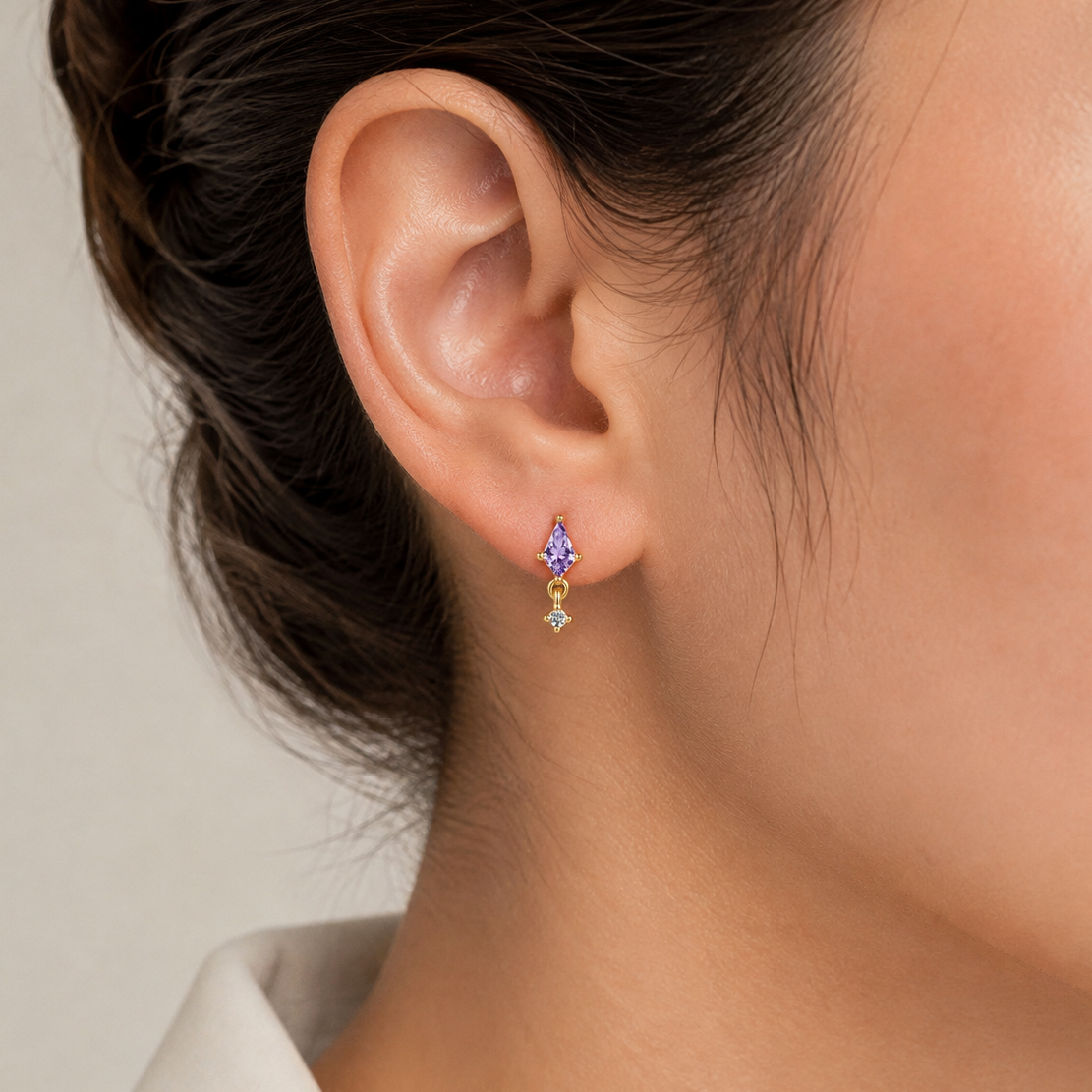 The Prisma - Kite Cut Stud Earrings