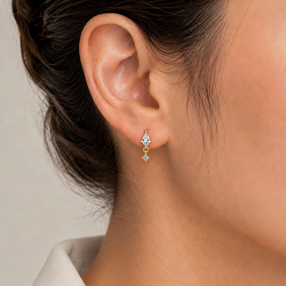 The Prisma - Kite Cut Stud Earrings