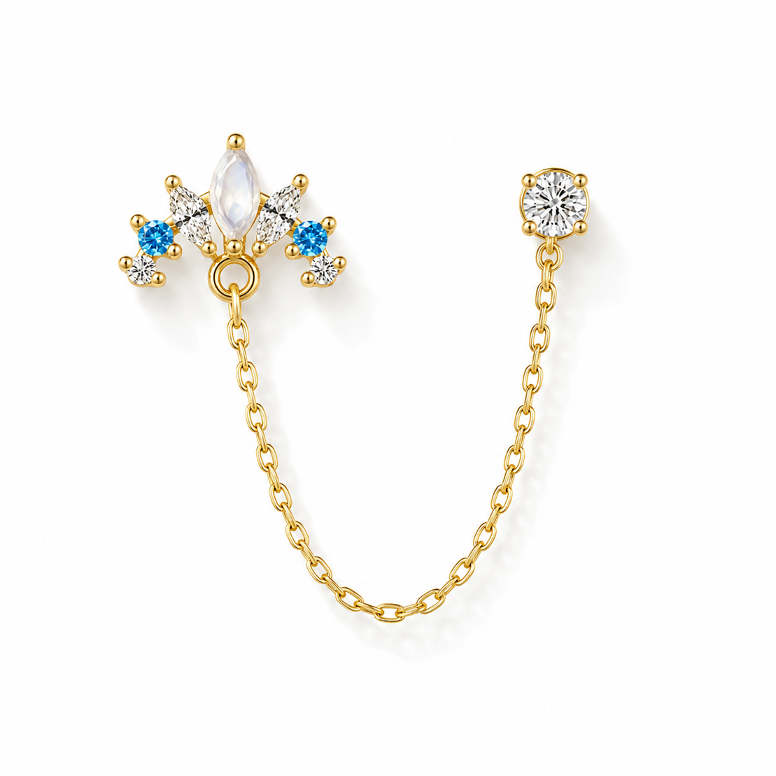 The Amaris - Double Ear Tassel Earrings - Pair