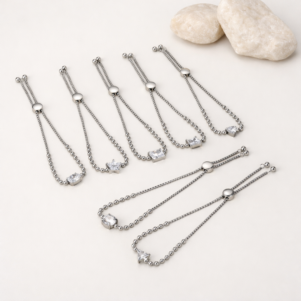 Beaded Chain Charm Bracelets