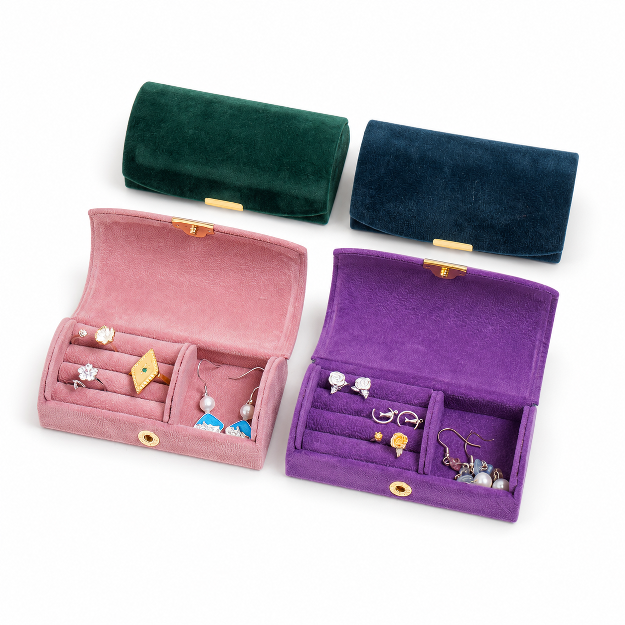 Exquisite Velvet Jewellery Organizer Box