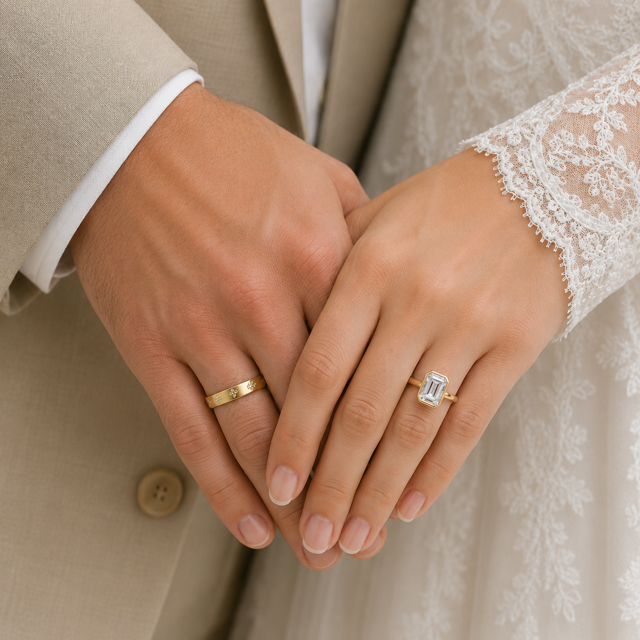 The Aloura - 18k Gold Plated Couple Rings
