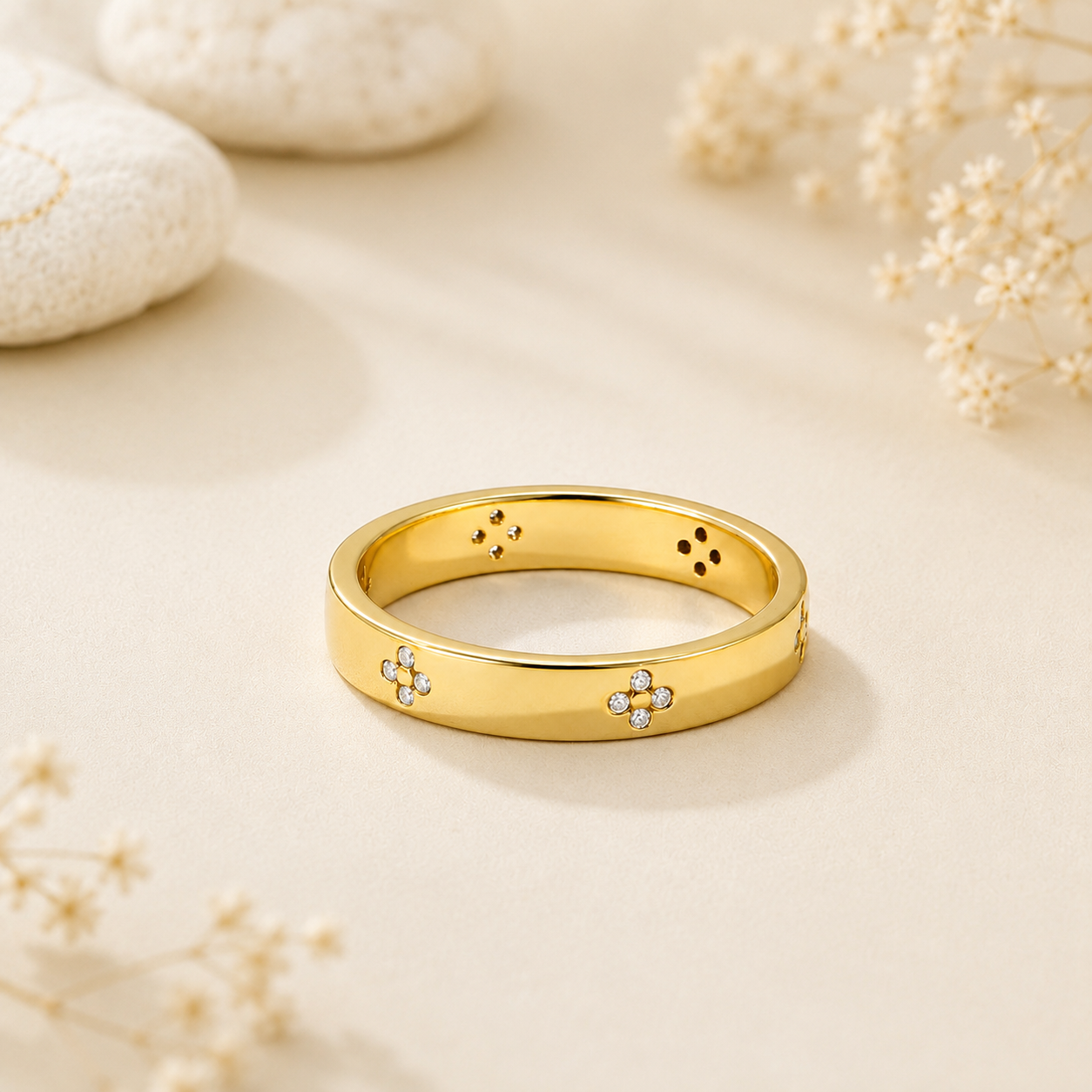 The Aloura - 18k Gold Plated Couple Rings