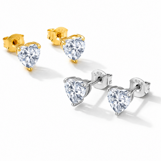 The Amour - Heart Stud Earrings