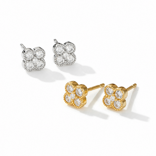 The Petalia - Clover Stud Earrings