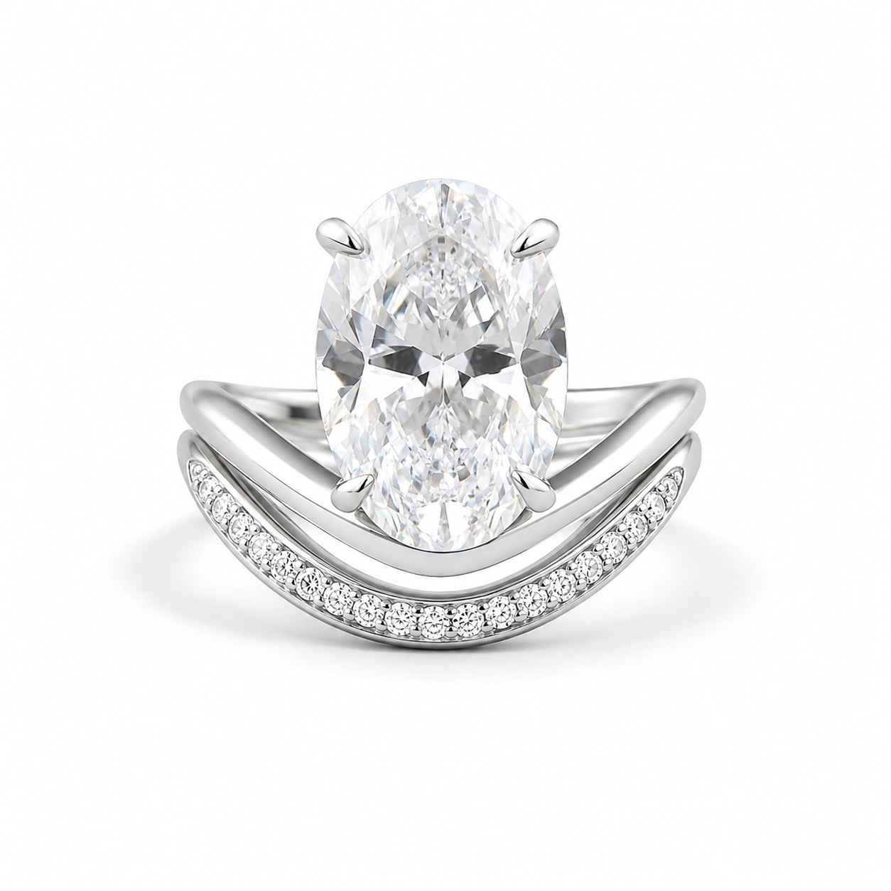 The Solira - Oval Cut Women Ring Set