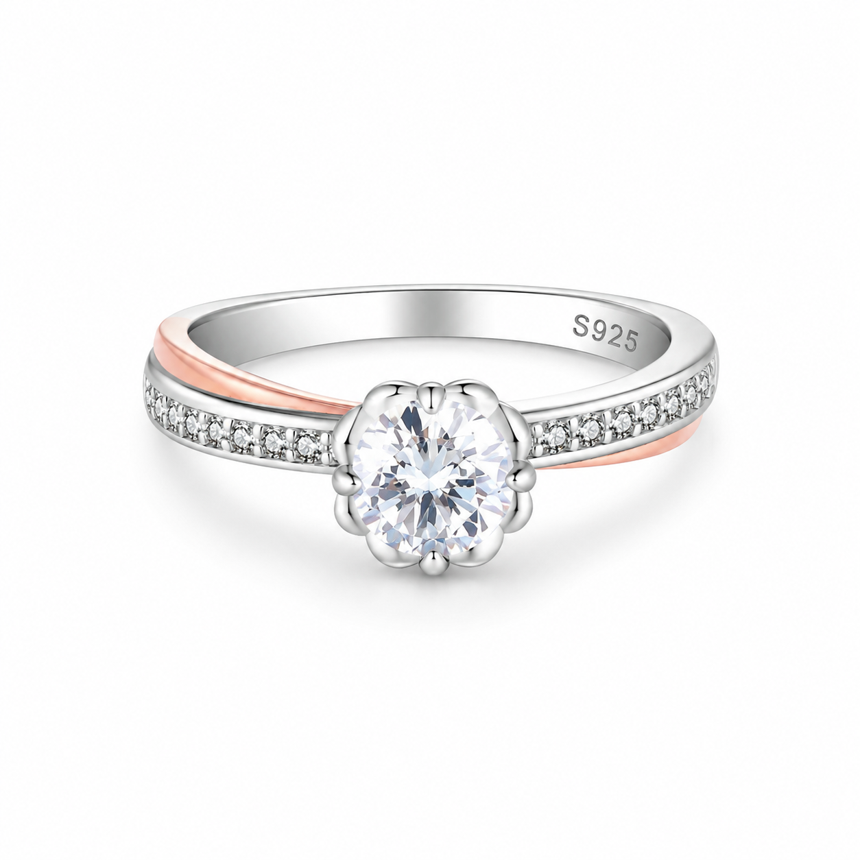 The Celvara - 0.8 Ct. Diamond 925 Silver Women Ring