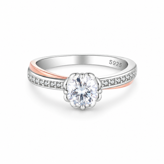 The Celvara - 0.8 Ct. Diamond 925 Silver Women Ring