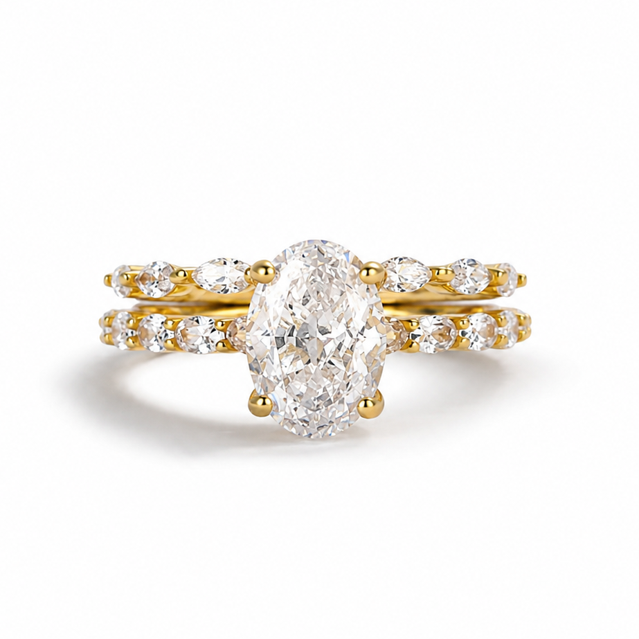 The Serenith - 2.2 Ct. Oval Cut Wedding Ring for Women