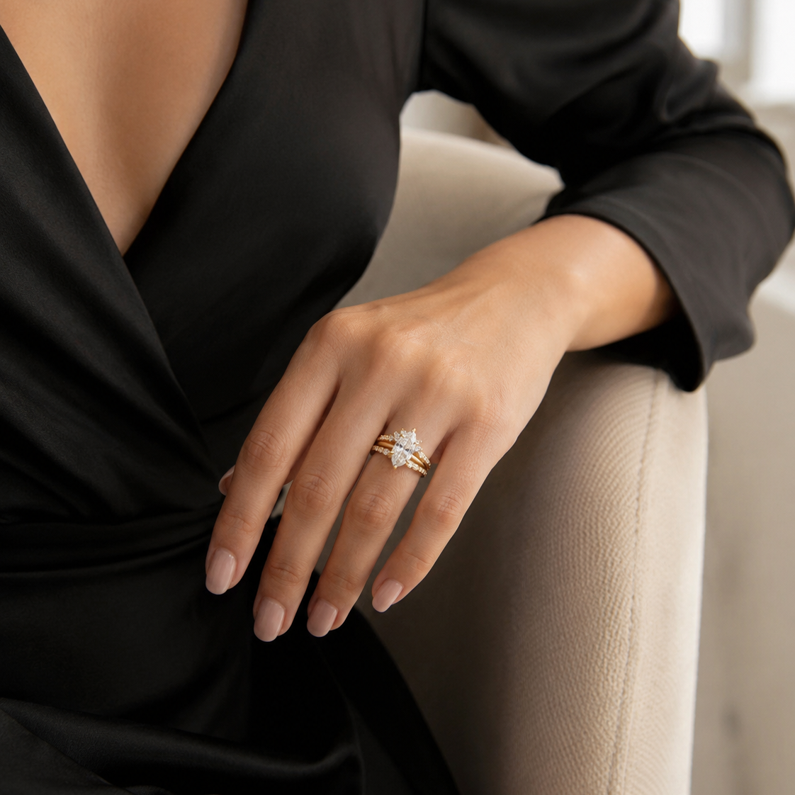 The Aveline - Women Wedding Ring Set