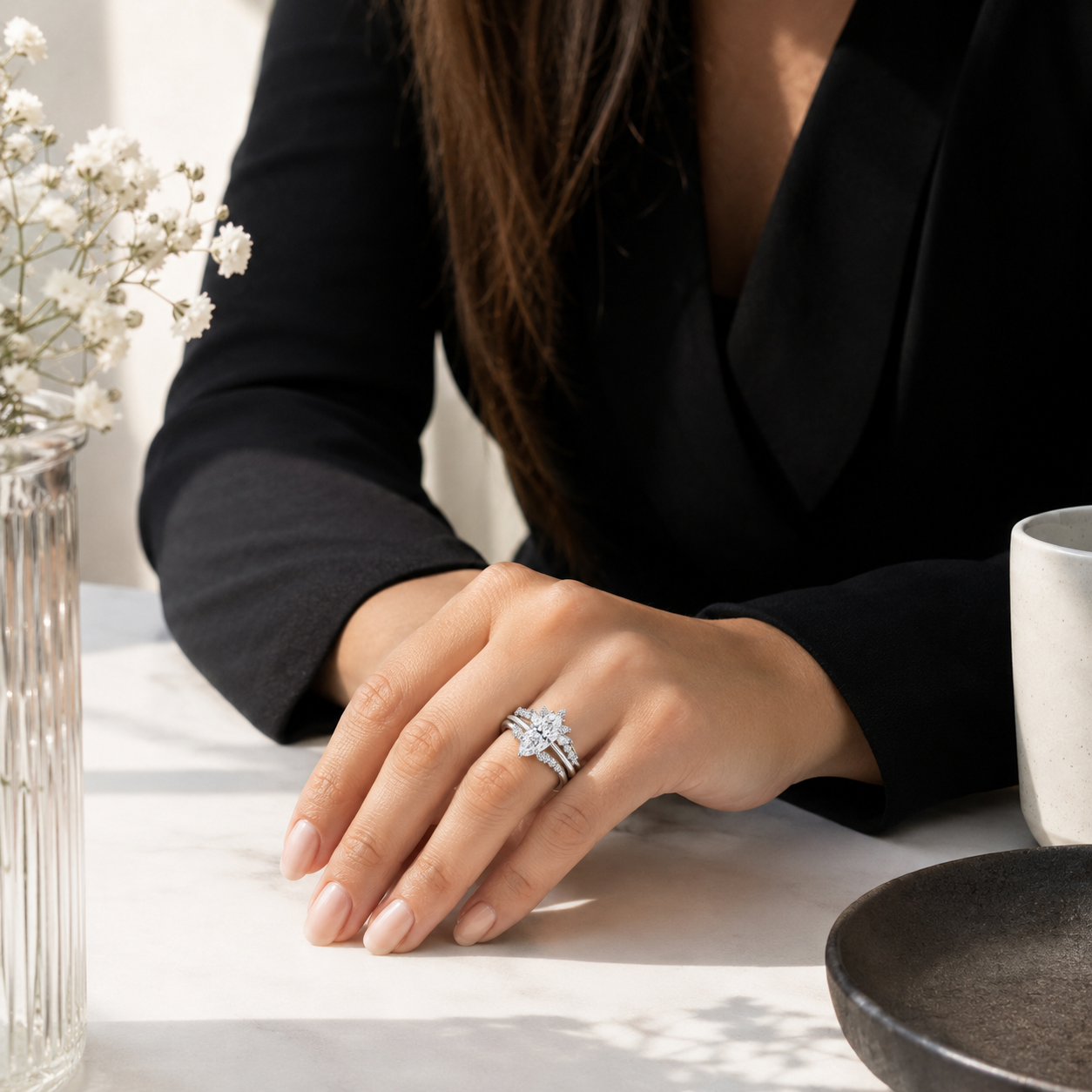 The Aveline - Women Wedding Ring Set