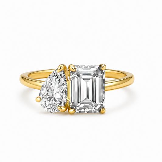 The Diora - Women Promise Ring - 18k Gold