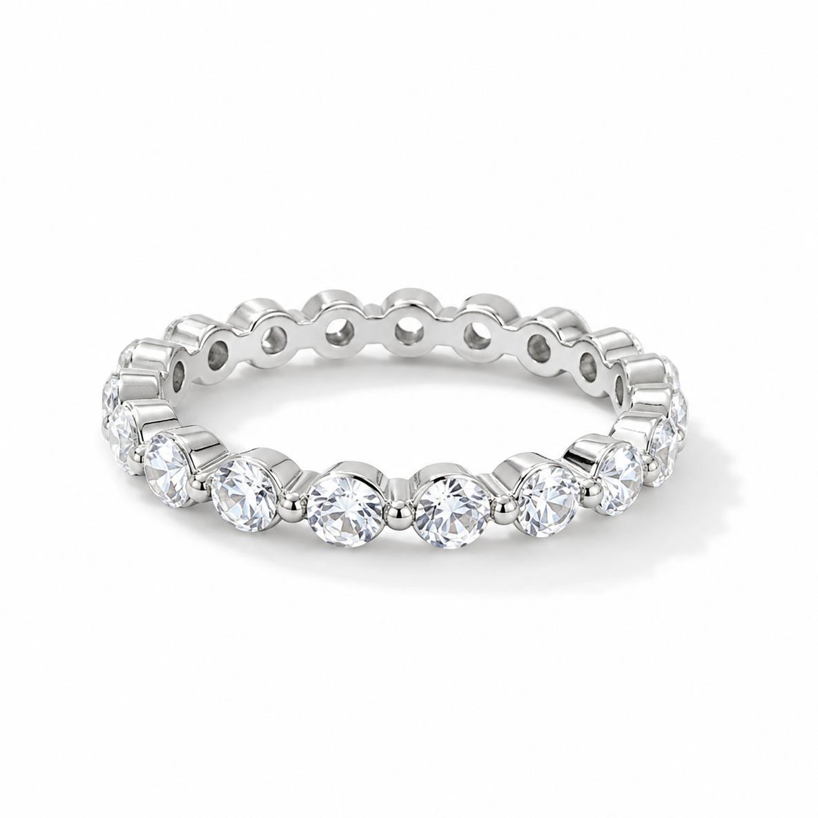 The Aster - Women Eternity Band - 18k Gold