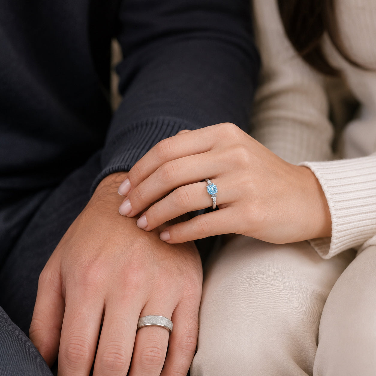 The Glacira - Couple Ring Set