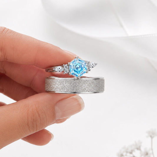 The Glacira - Couple Ring Set