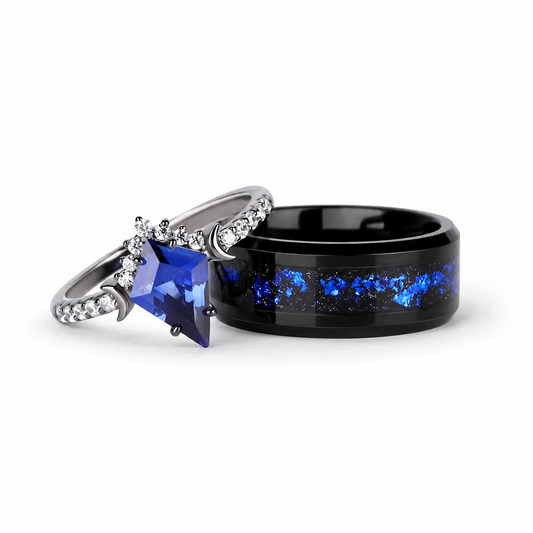 The Azuron - Couple Ring Set