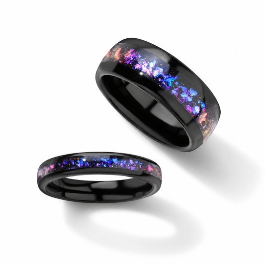 The Astro - Orion Nebula Tungsten Matching Ring Set