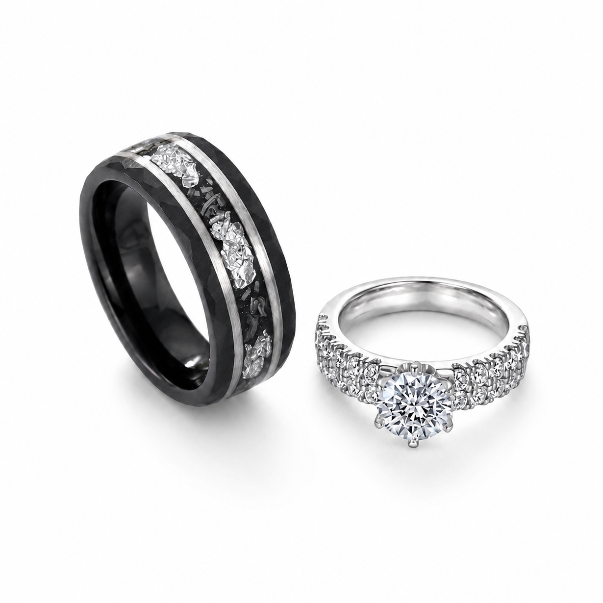 The Aetheron - Unique Couple Rings
