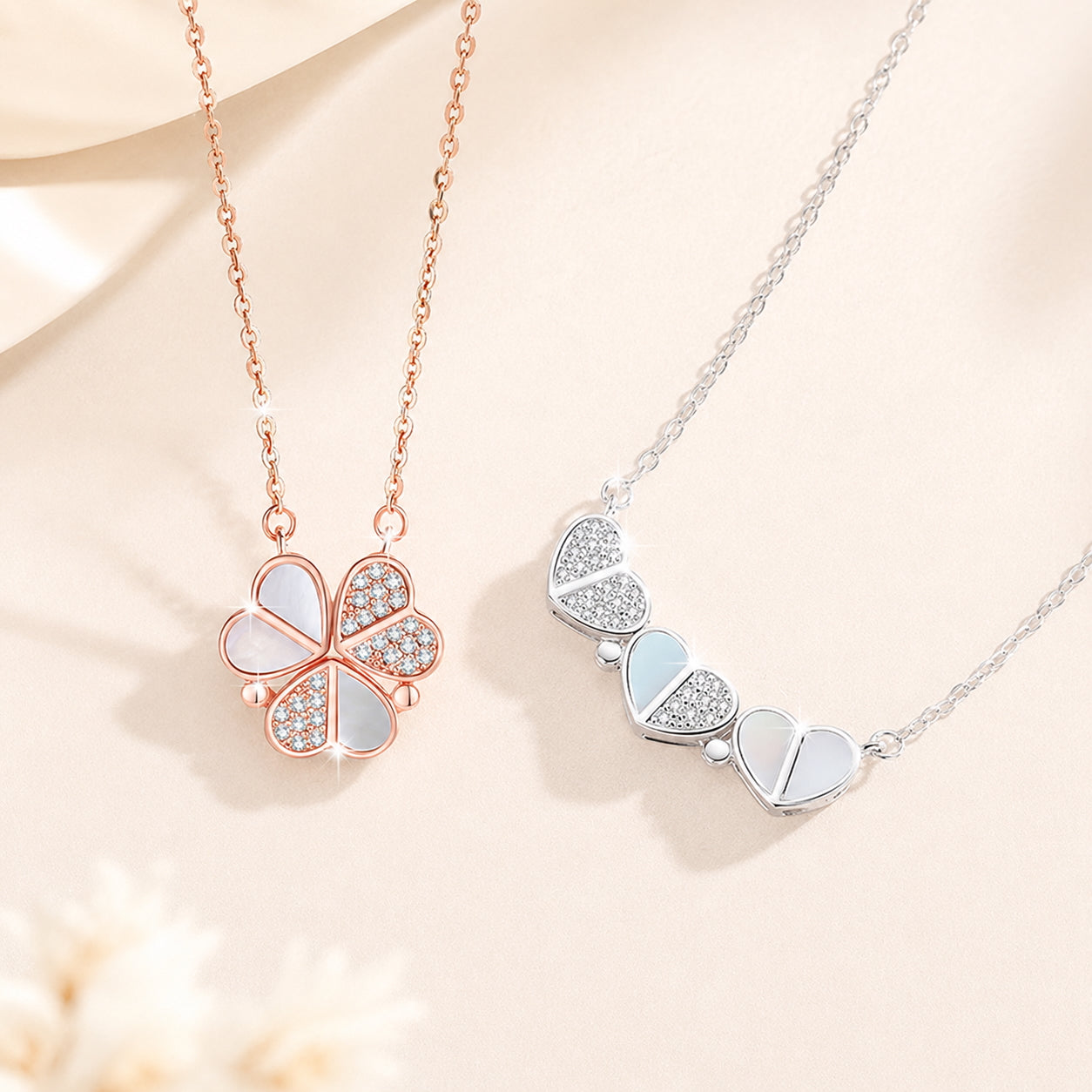 Heart Pendant Women Charm Necklace