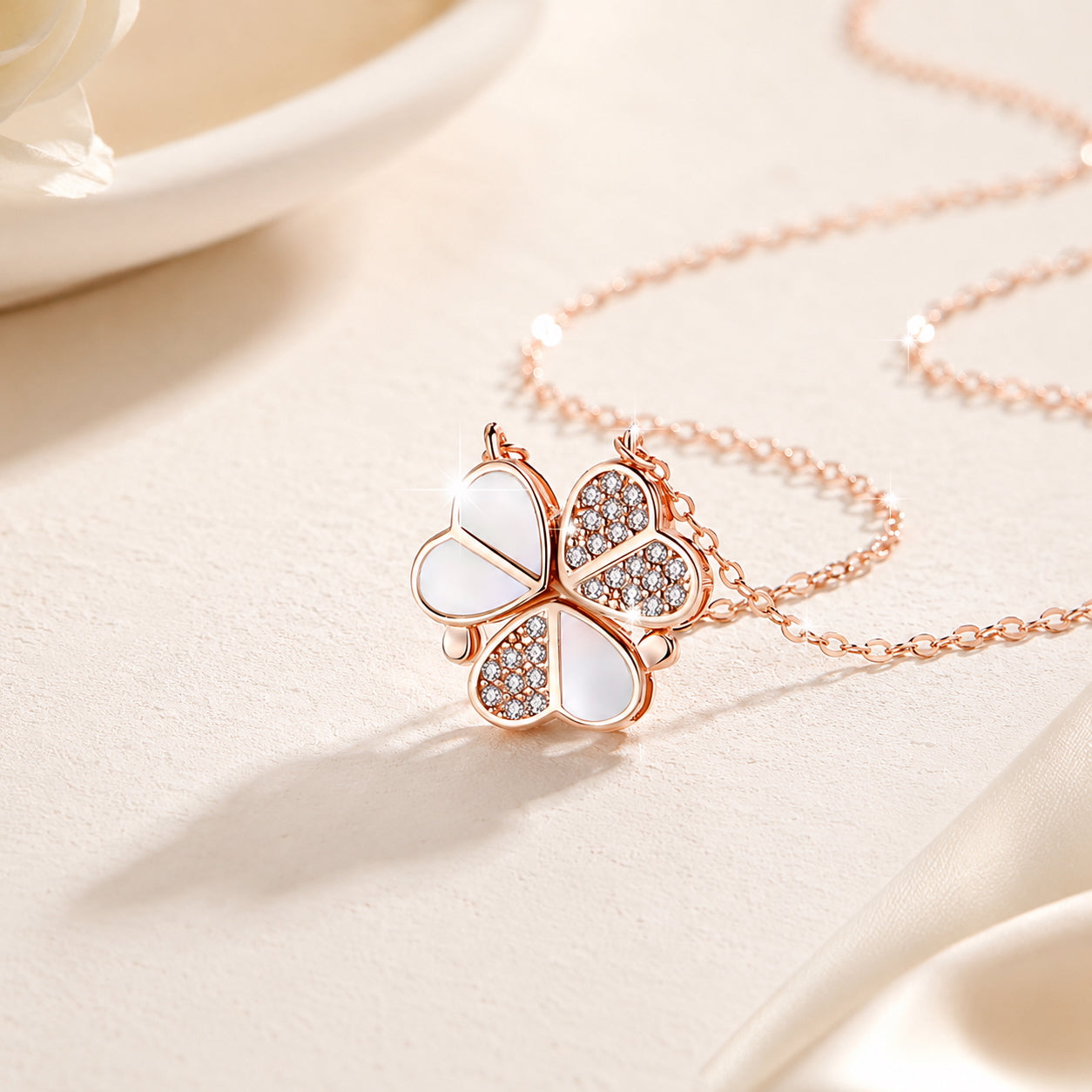 Heart Pendant Women Charm Necklace