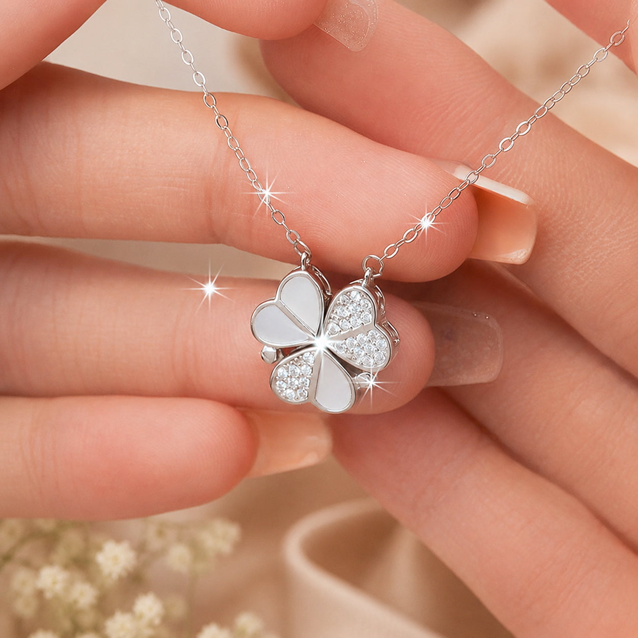 Heart Pendant Women Charm Necklace
