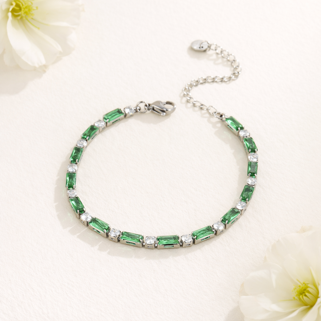 Simulated Diamonds Tennis Bracelet